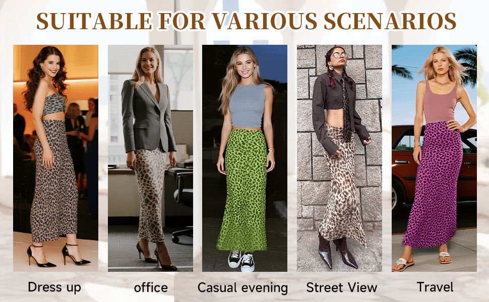 WildCurve – Leopard Print Bodycon Skirt