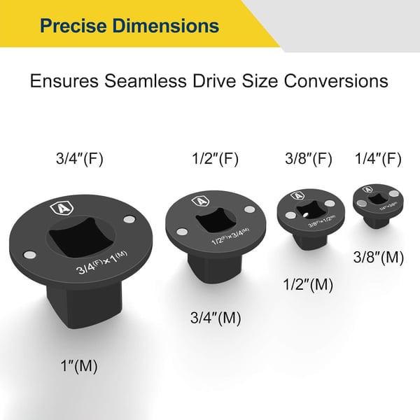 TorqueShift – Low Profile Impact Socket Adapter Set