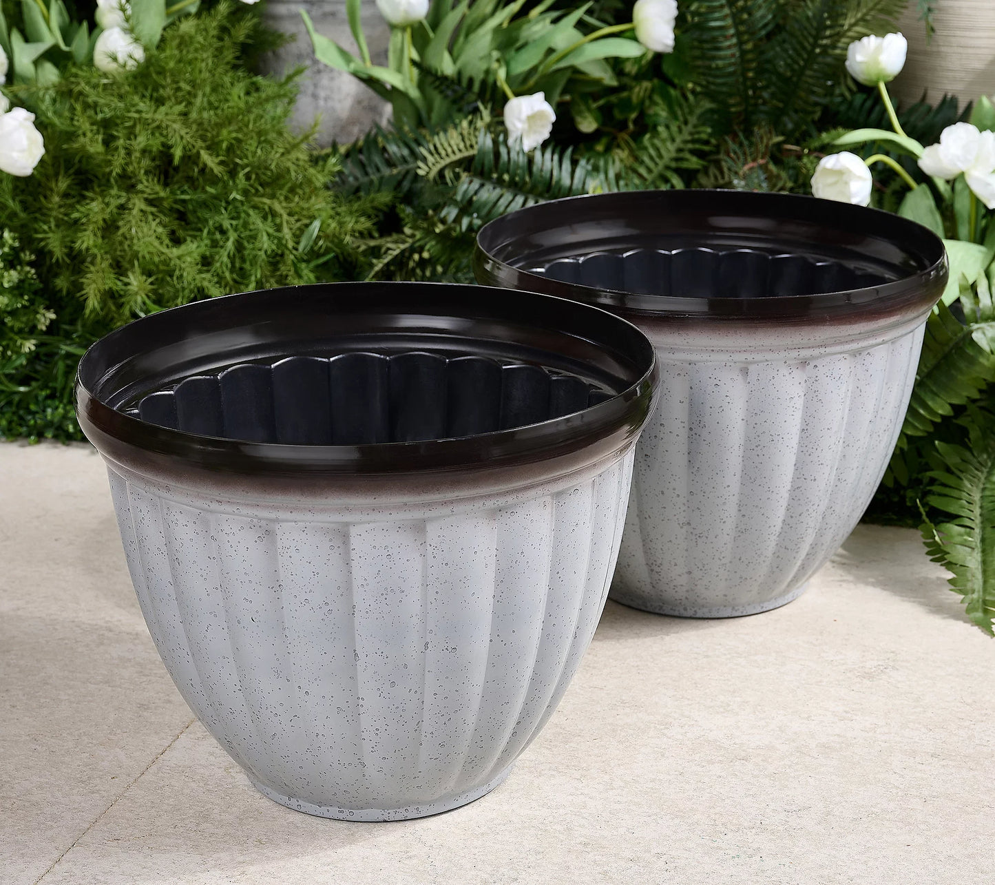 PlantGrace – Jennings Ribbed Planter Pots for Mother's Day