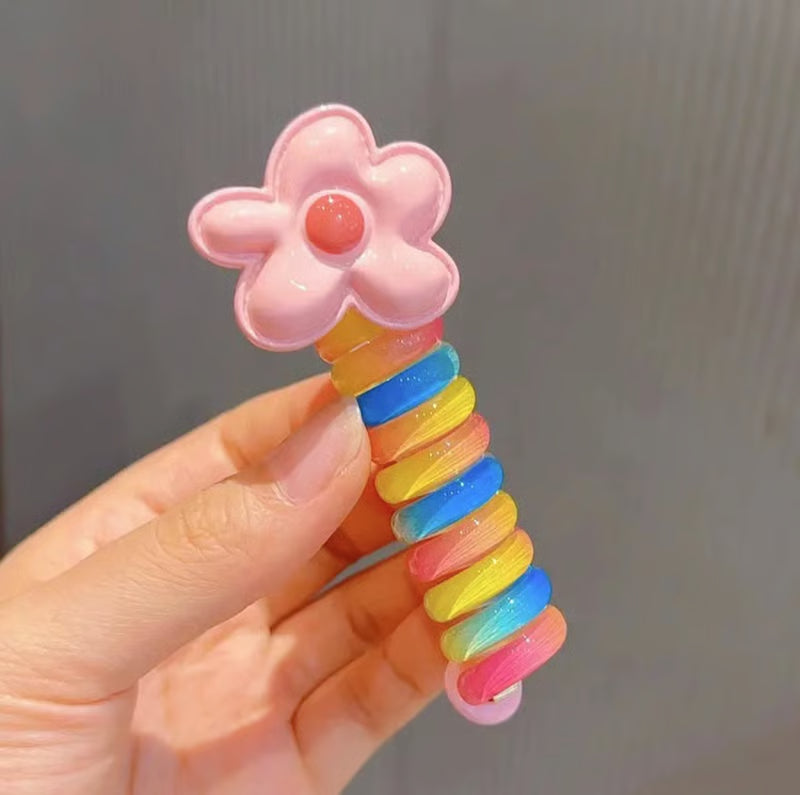 TwistyBloom – Colorful Spiral Hair Bands
