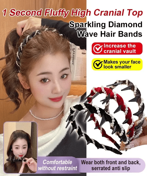 CrownPearl – Retro High Skull Headband