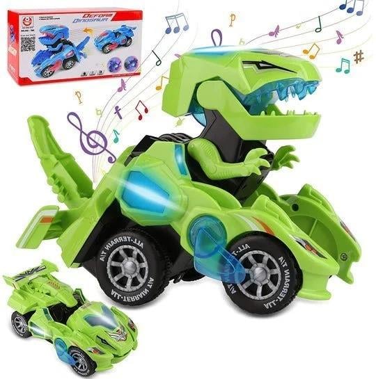 DinoRacer – LED Transforming Beast Car