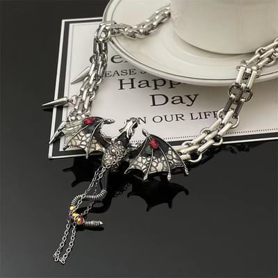 DragonWings – Imprisoned Flying Dragon Necklace