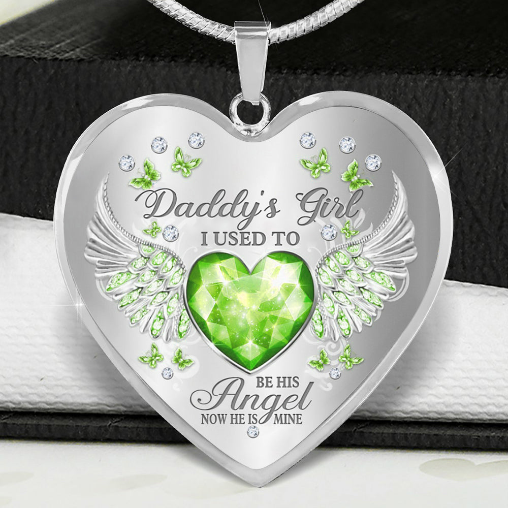 Papa’s Angel - Cherished Heart Keepsake Necklace