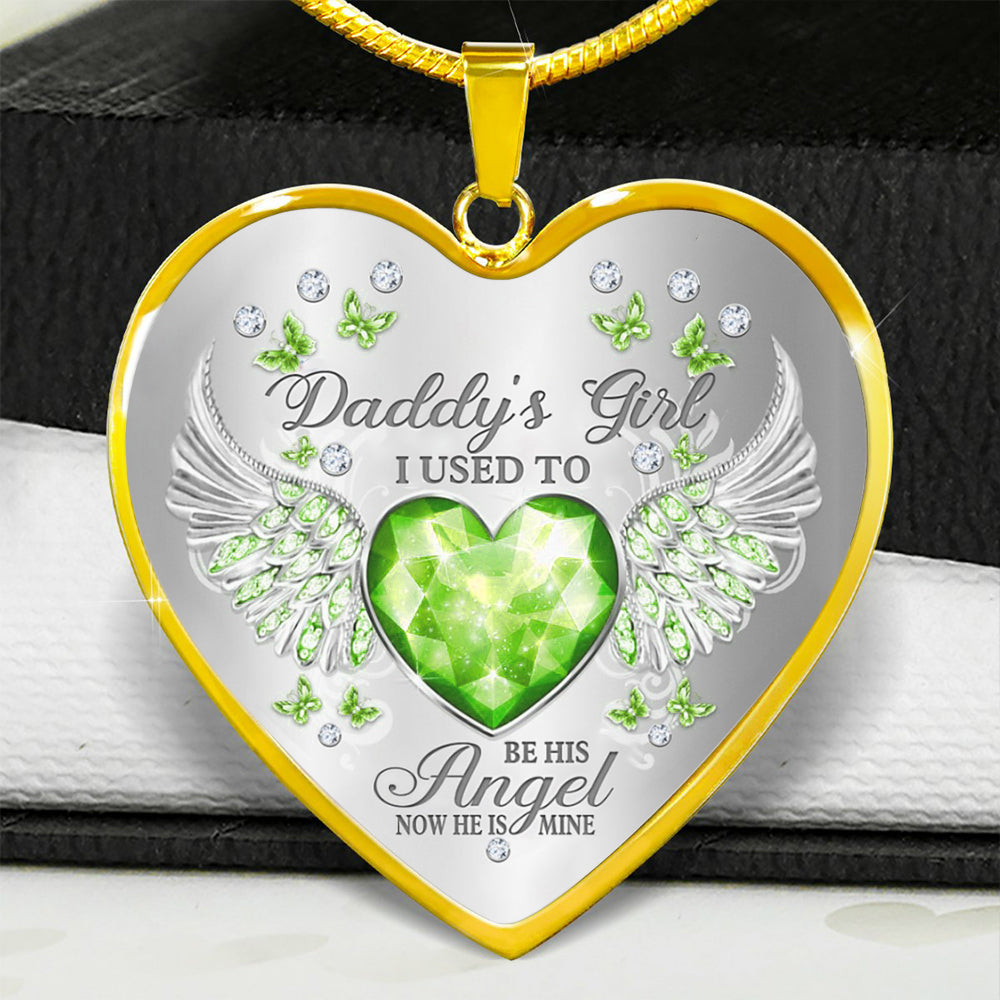 Papa’s Angel - Cherished Heart Keepsake Necklace