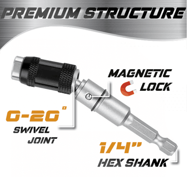 TorqueBend - Adjustable Swivel Bit Adapter