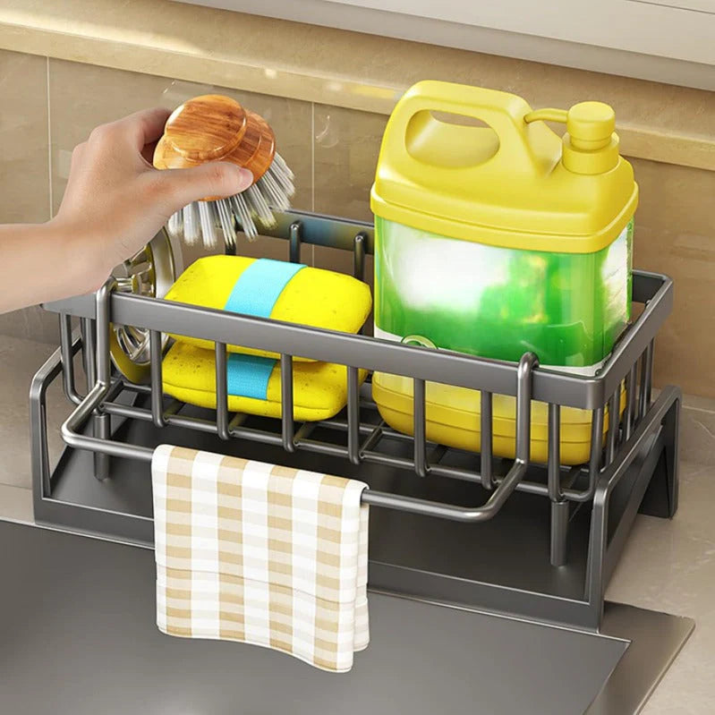 CleanEase – Adjustable Kitchen Sink Organizer