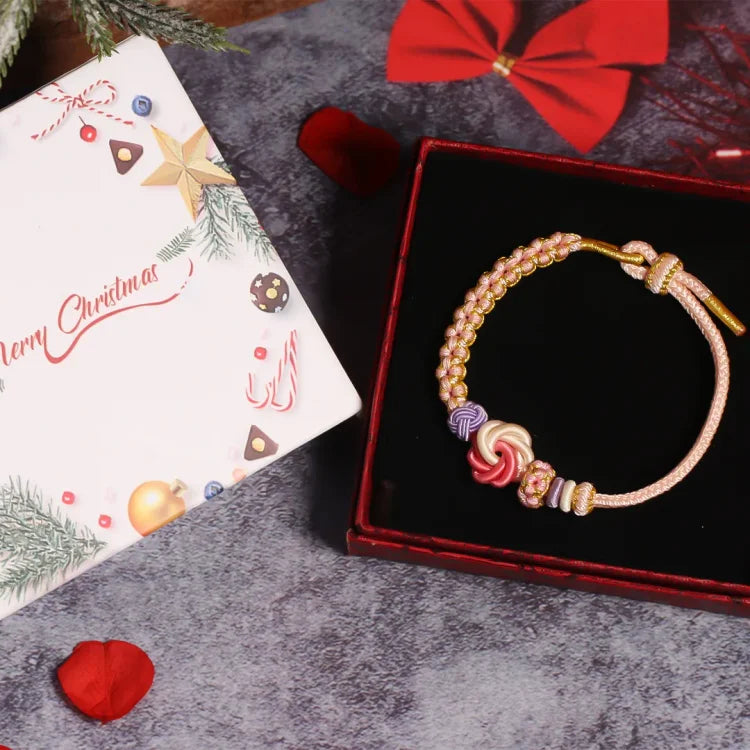 HeartBound – Peach Blossom Knot Bracelet
