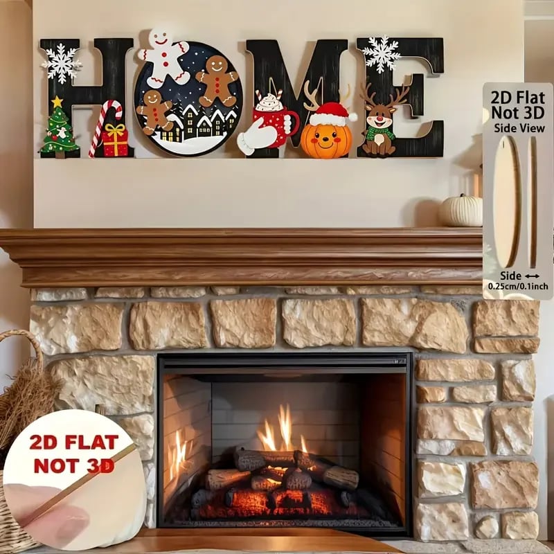 JoyfulHome – Christmas Letter Ornament Set
