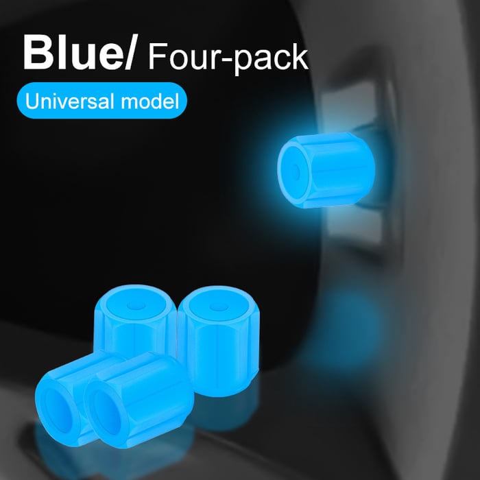 GlowRide - Fluorescent Wheel Valve Caps
