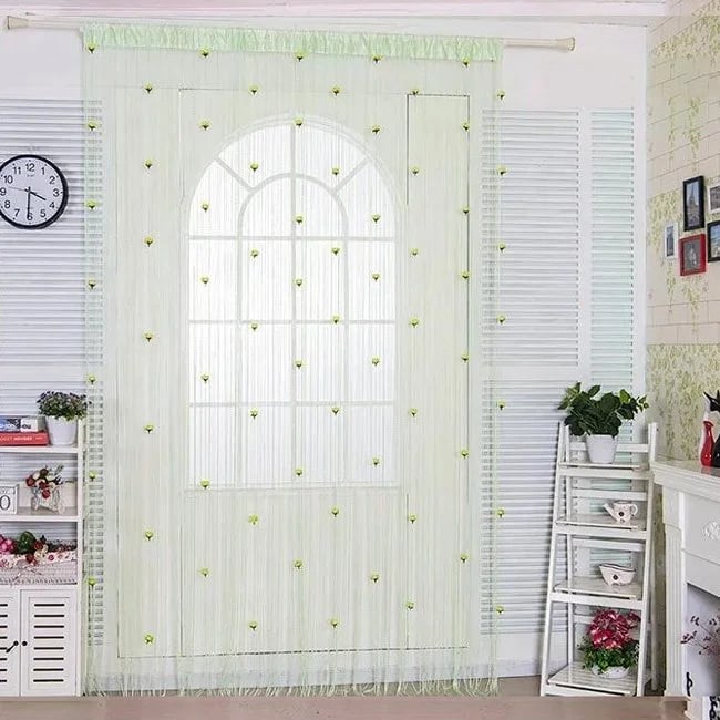 RoseDrape – Floral Tassel Curtain