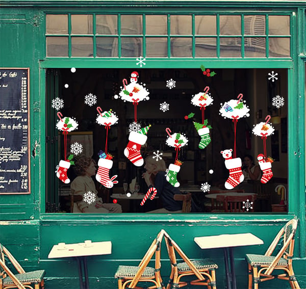 FrostyClings – Reusable Christmas Window Stickers