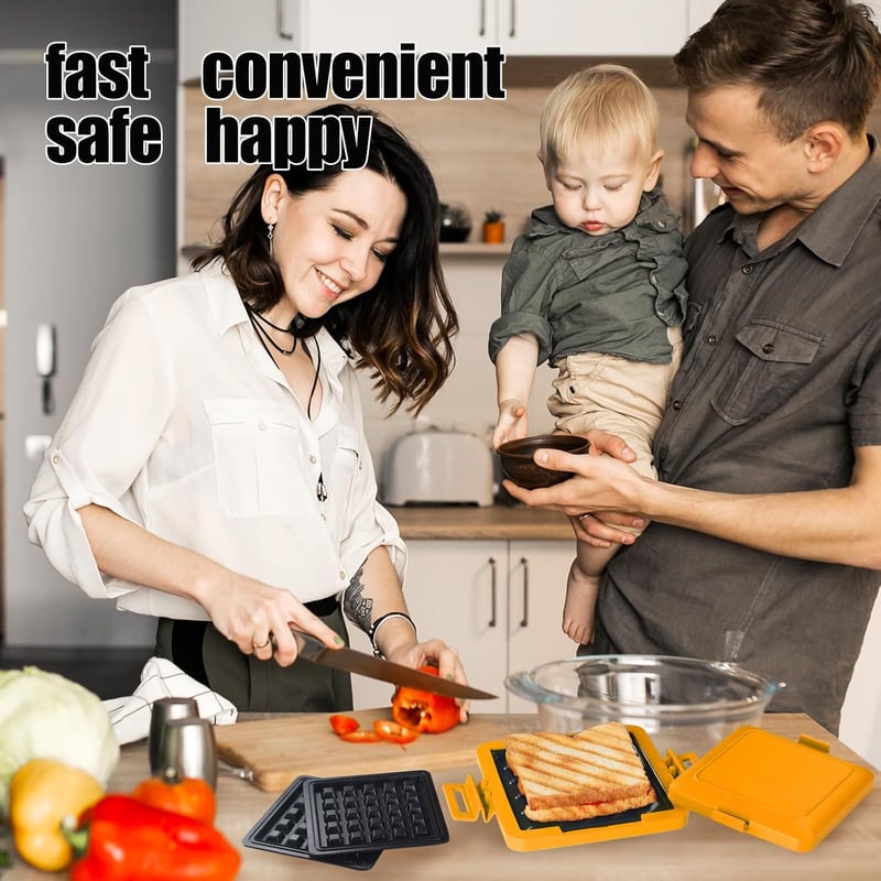 SnapGrill – Compact Non-Stick Microwave Toastie Maker
