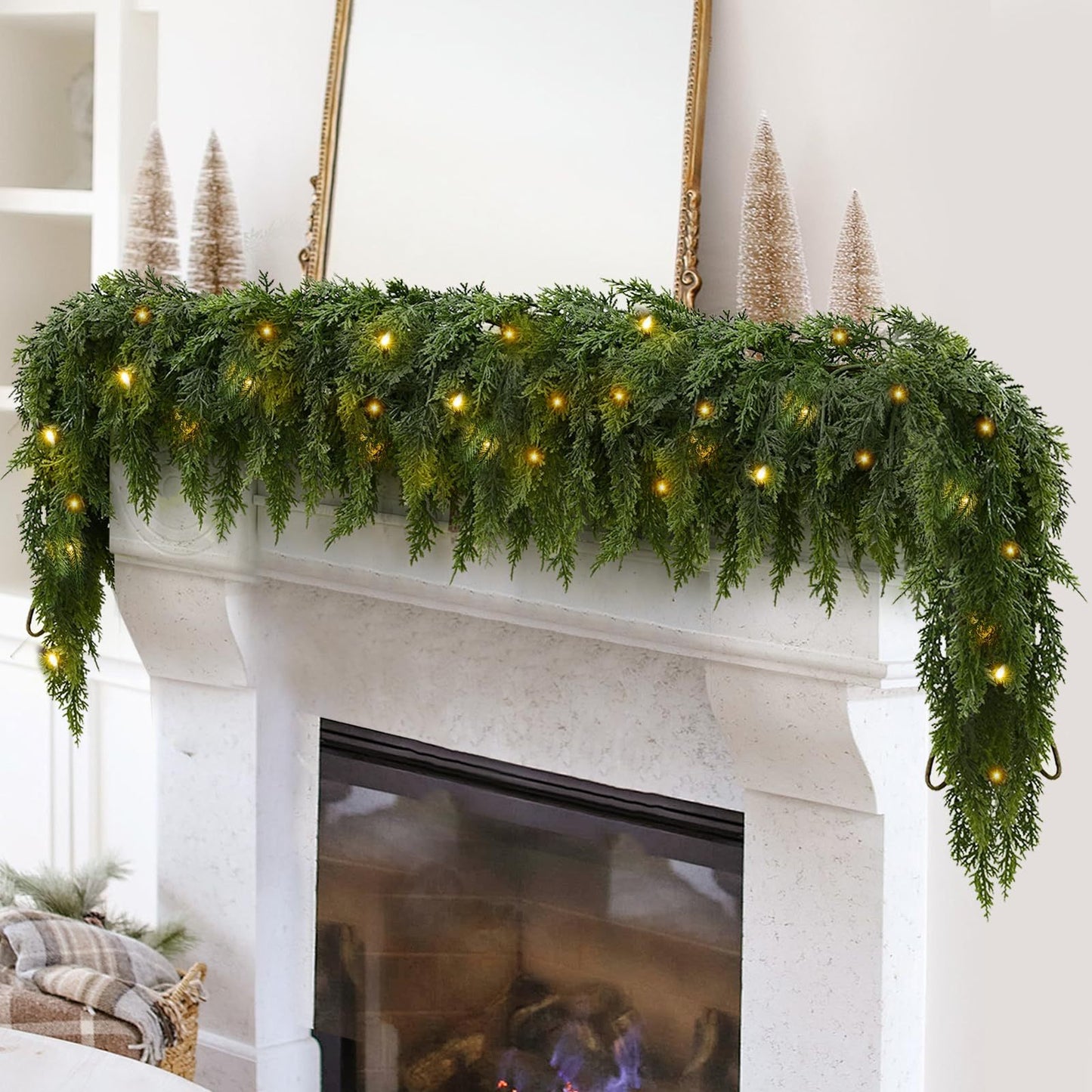 CedarLux - Premium Real-Touch Cedar Garland