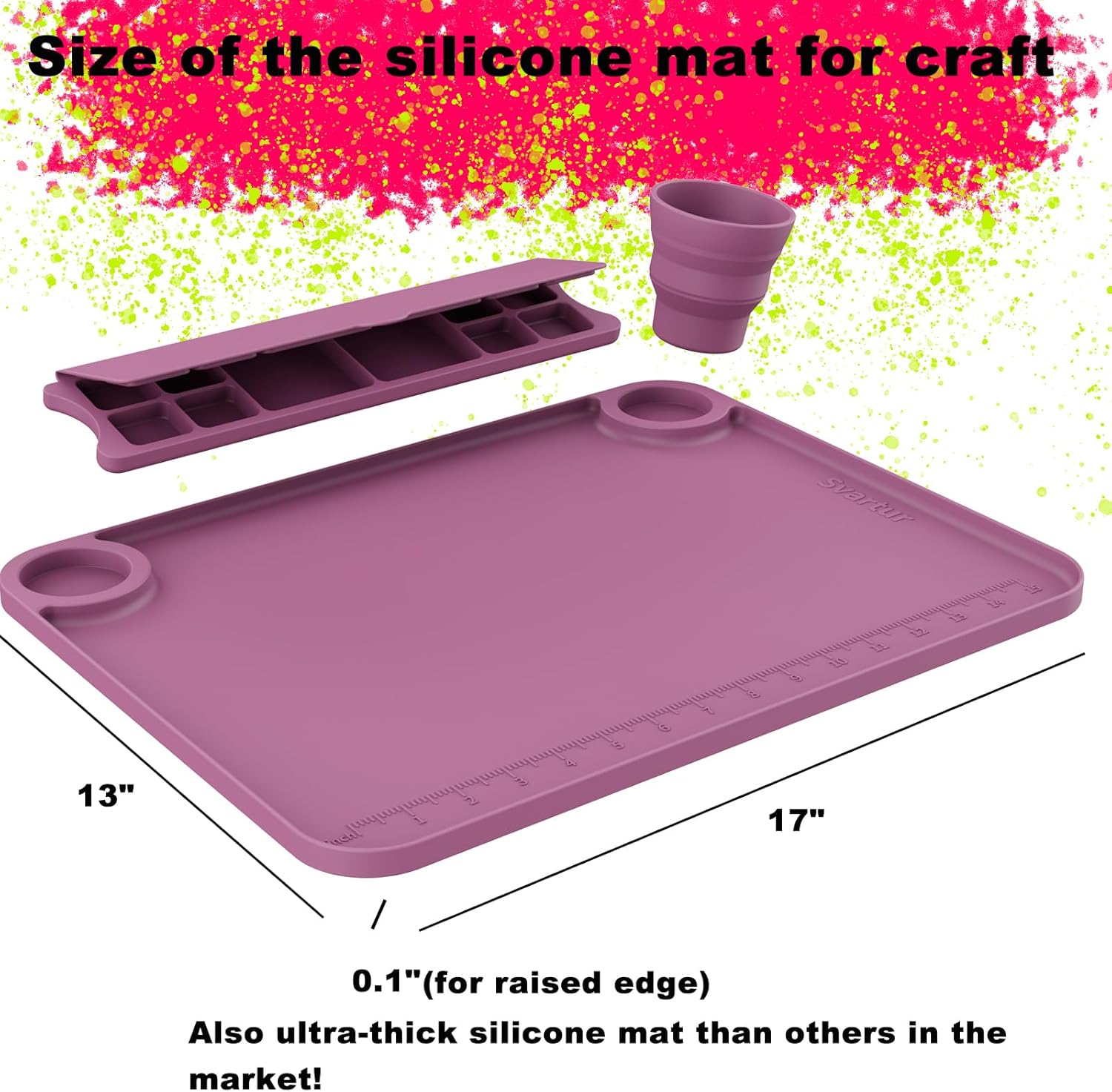 PalettePro - Silicone Mat with Paint Cup