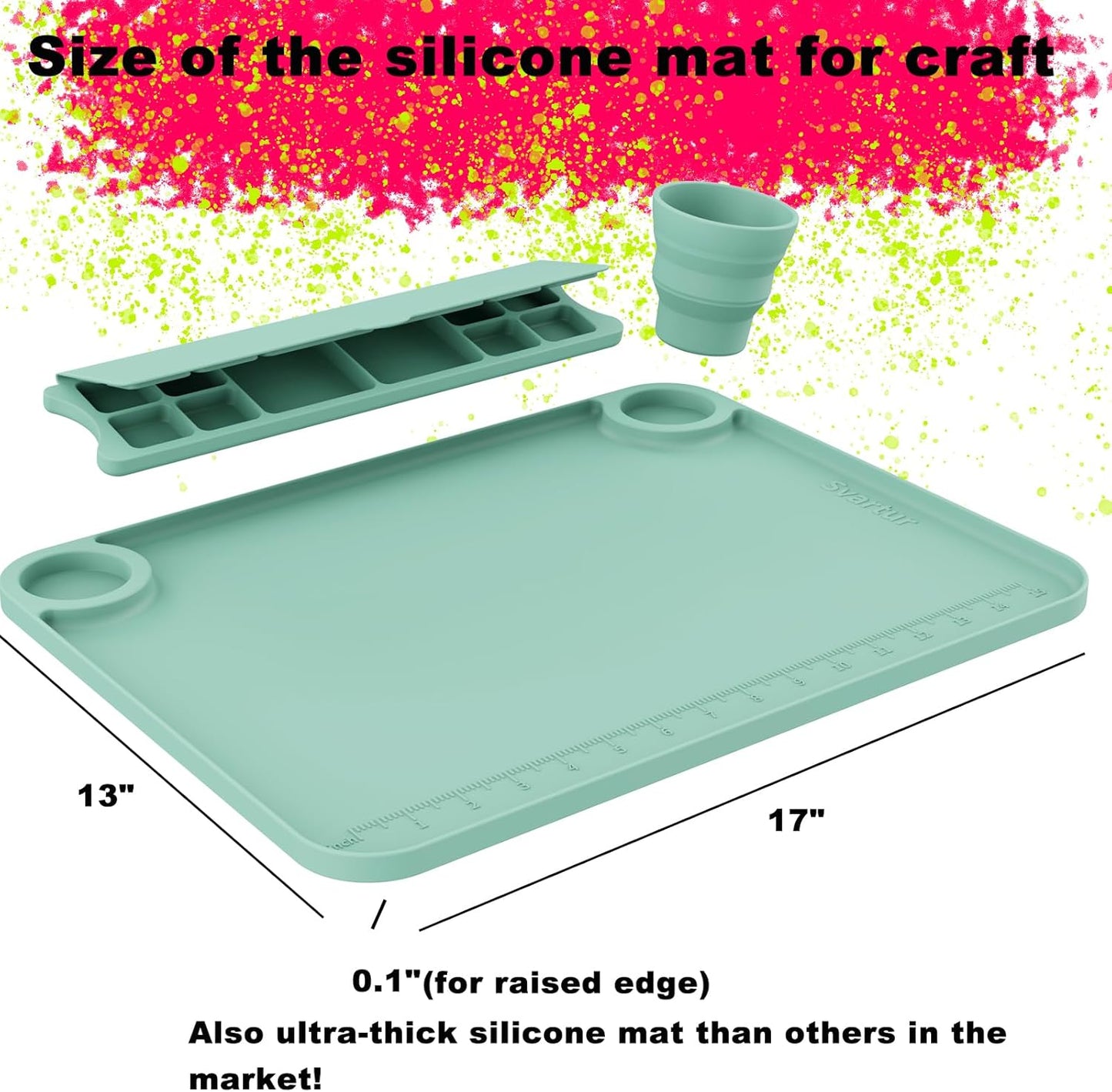 PalettePro - Silicone Mat with Paint Cup