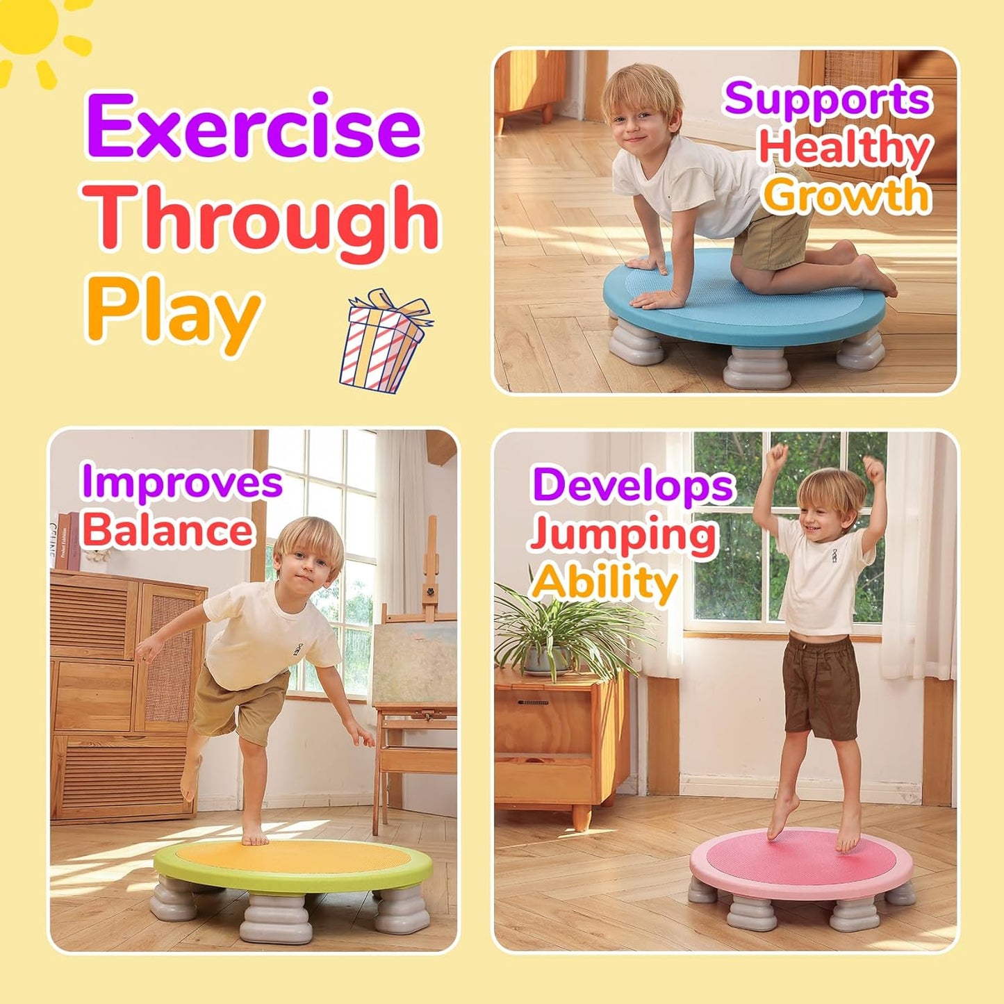 SpringMate – Children’s Mini Trampoline, Indoor/Outdoor Fun