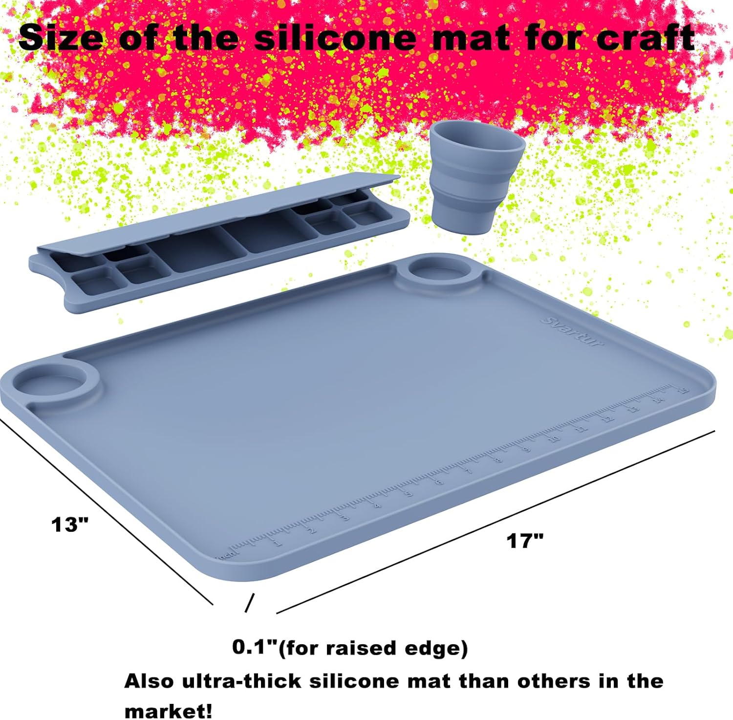 PalettePro - Silicone Mat with Paint Cup