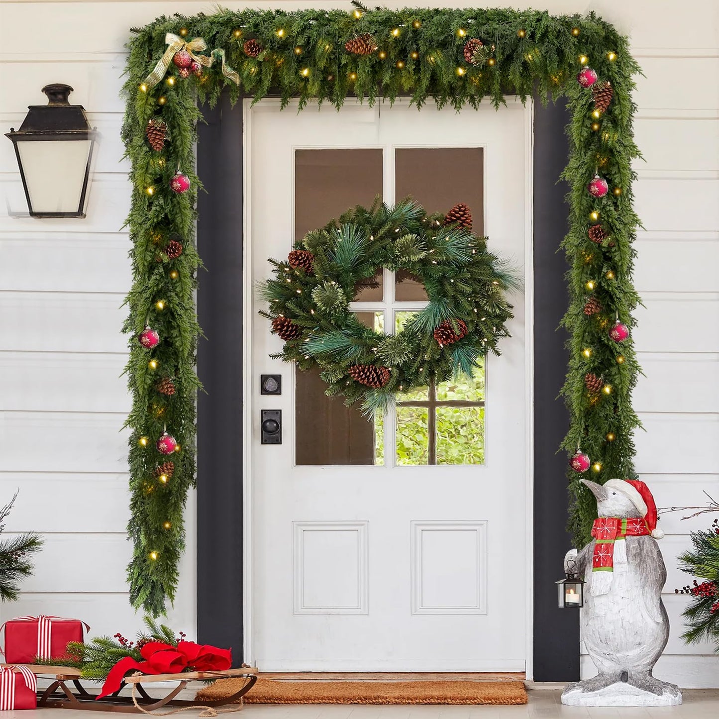 CedarLux - Premium Real-Touch Cedar Garland