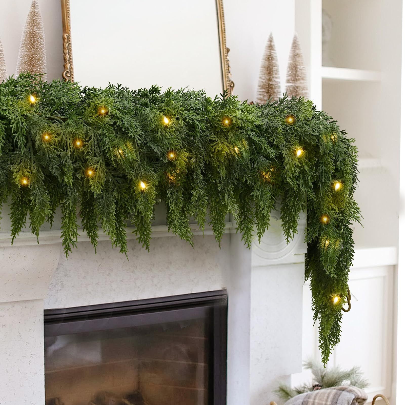 CedarLux - Premium Real-Touch Cedar Garland