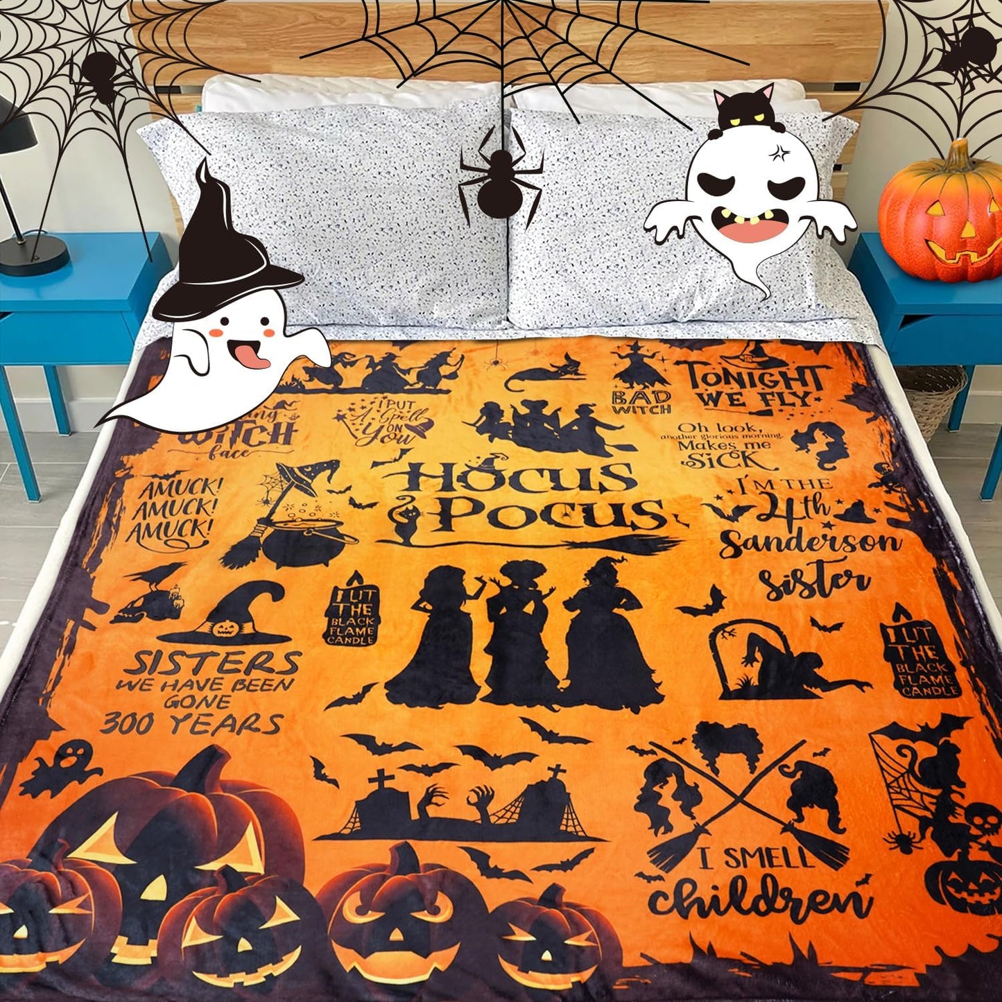 SpookySnuggle – Halloween Comfort Blanket