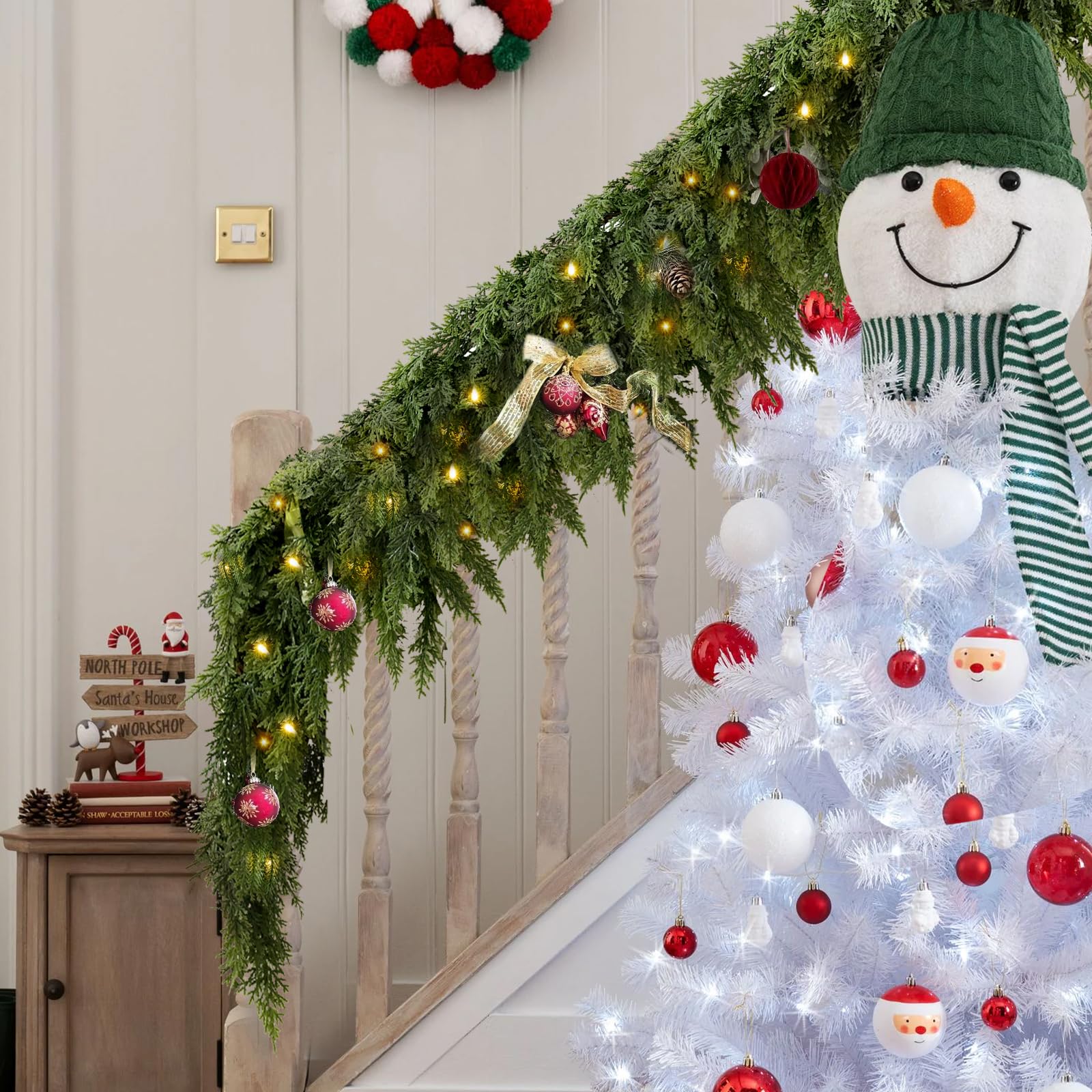 CedarLux - Premium Real-Touch Cedar Garland