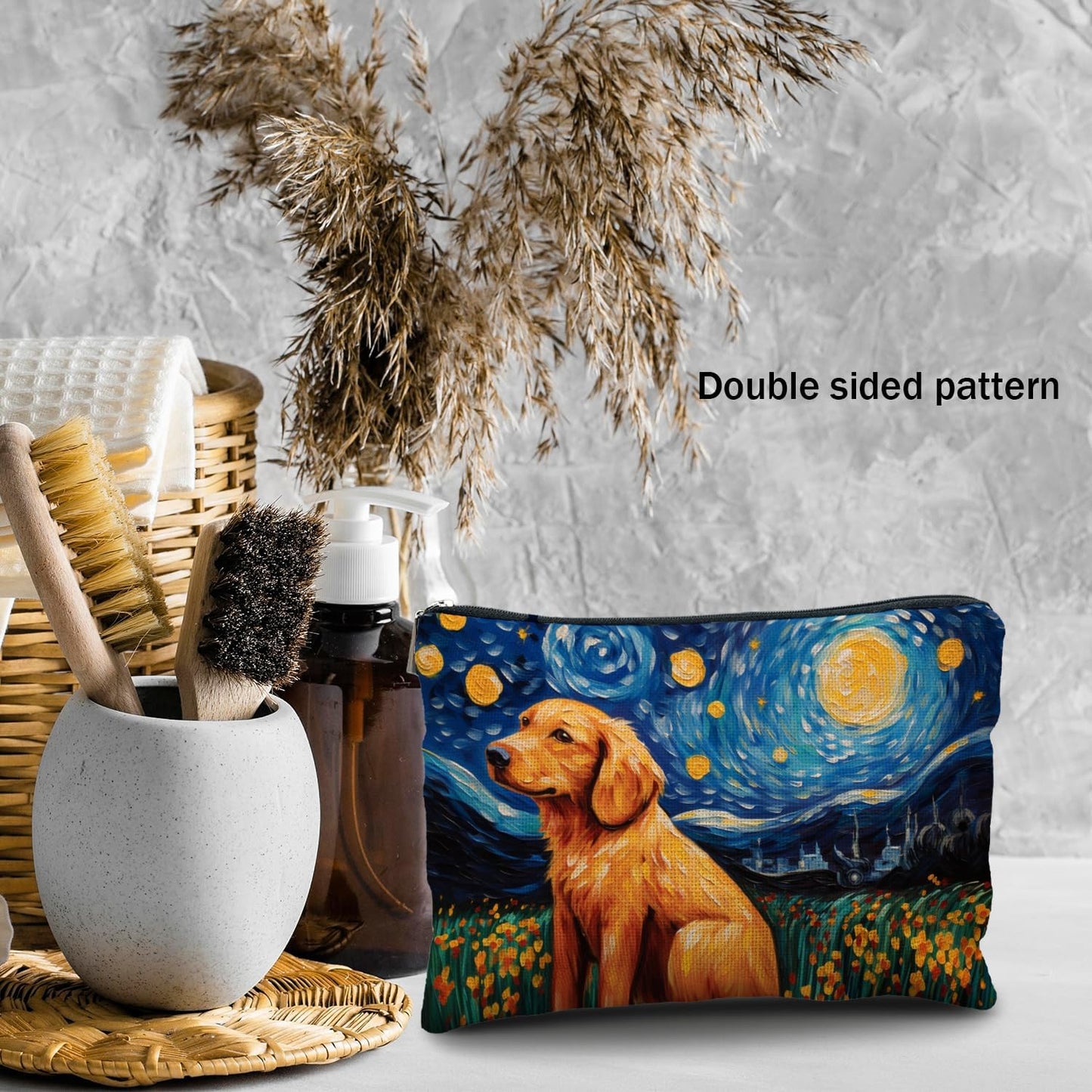 PawStars – Starry Night Dog Quilted Pouch