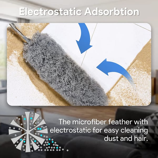 DustEase – Retractable Curved Microfiber Duster