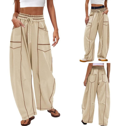 MoveLuxe | Relaxed Wide-Leg Drawstring Lounge Pants
