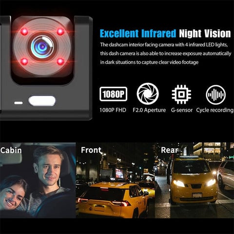 DriveEye - Smart WiFi HD Dashcam with Night Vision