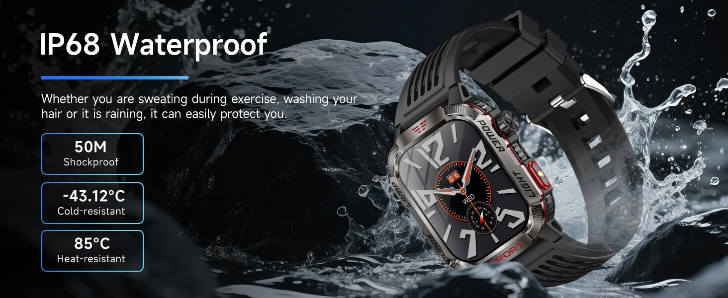 TitanGear – Military Outdoor Smart Watch