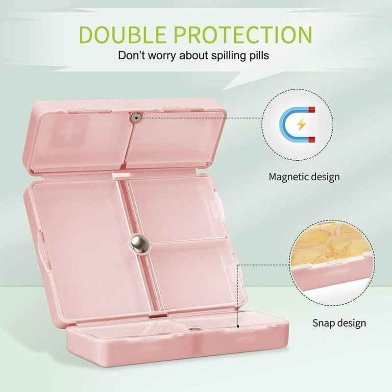 MediMate – 7 Compartment Portable Pill Case