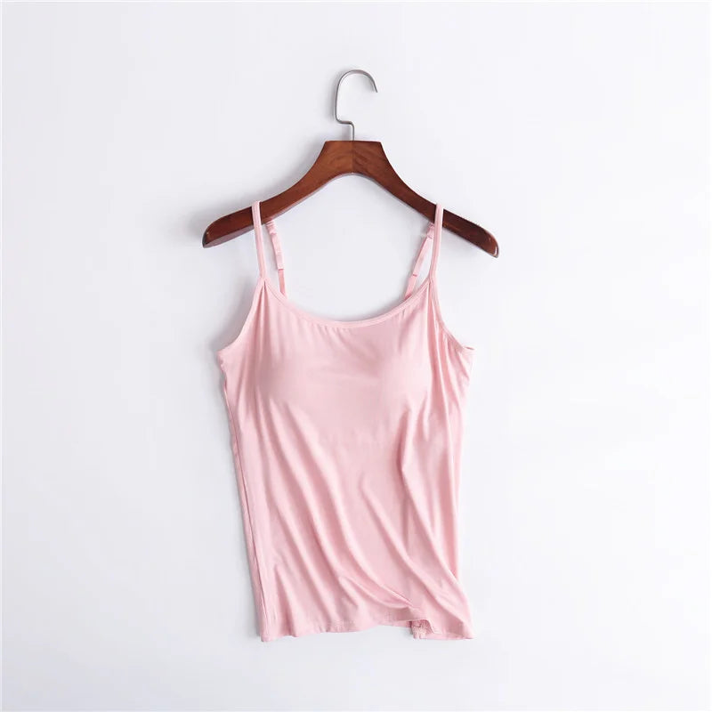 Comfortique - Stylish Tank with Integrated Bra Support