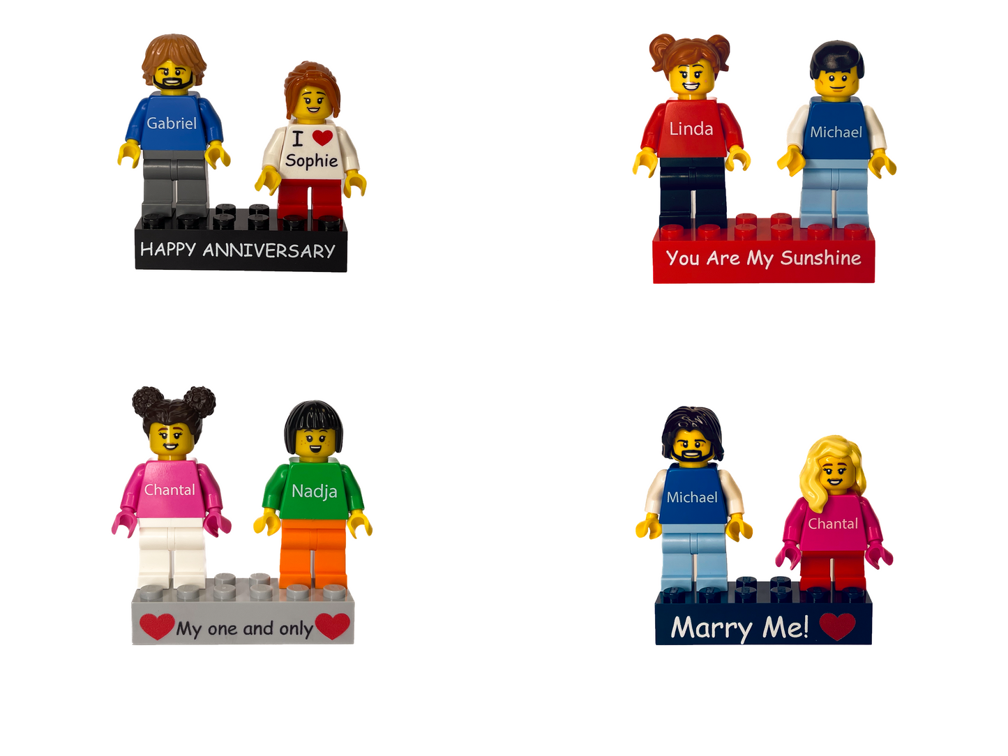 BrickLove – Custom Couple Mini Figure Gift Set