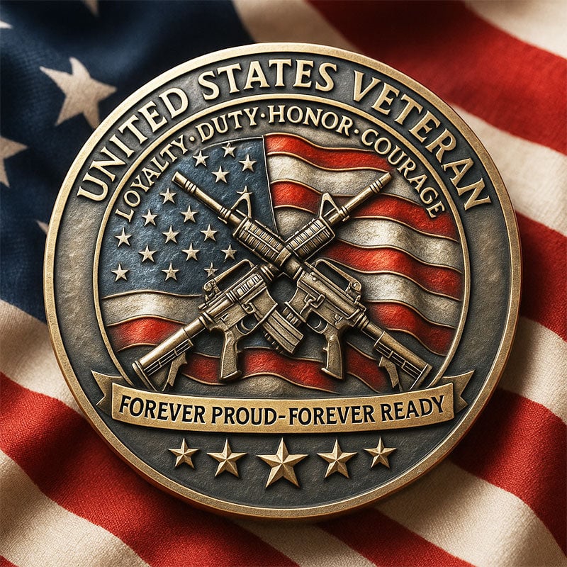 🏆Flash Sale 60% OFF🔥🇺🇸 "I Am a Veteran" Military Commemorative Coin