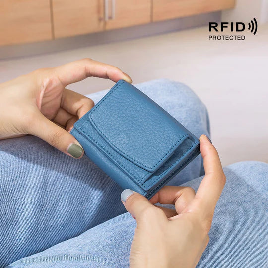 SafeHold – RFID Blocking Leather Mini Wallet
