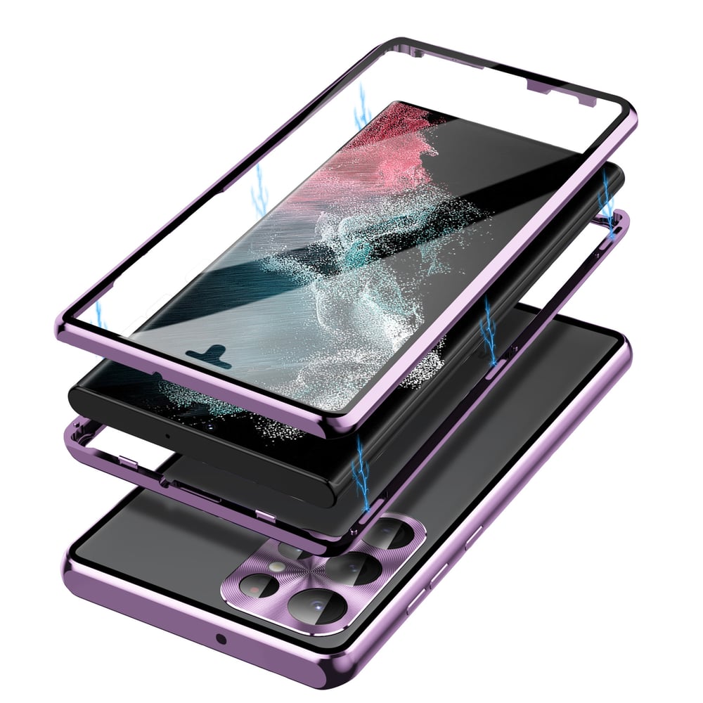 GlassGuard – Magnetic Full-Cover Phone Case