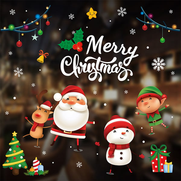 FrostyClings – Reusable Christmas Window Stickers