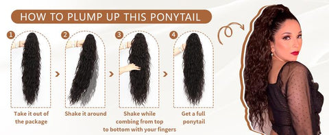 SilkiPony – Natural Hair Ponytail Extension