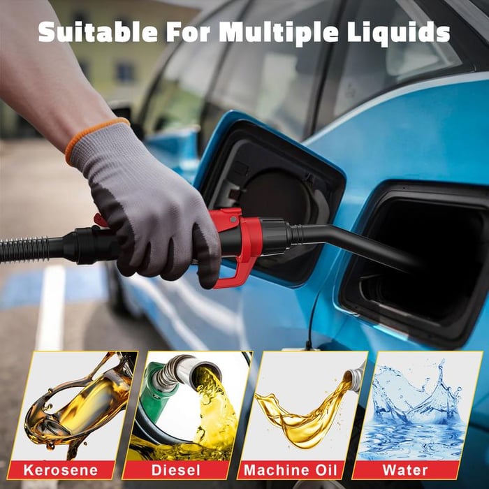 MotoFill - Portable Electric Gas Pump | Effortless Fuel Transfer Anywhere