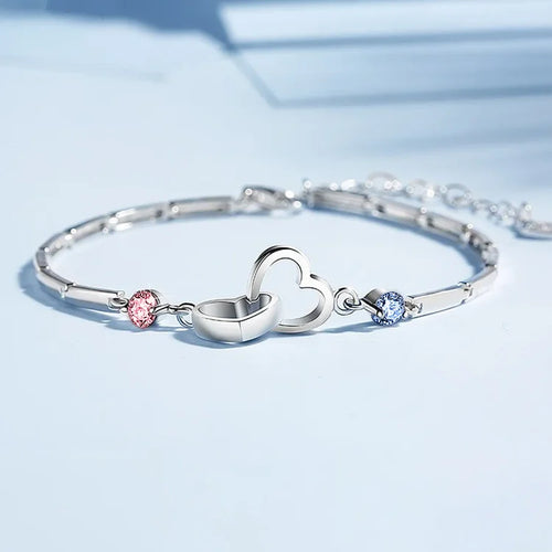 EternaBond – Double Heart Diamond Bracelet