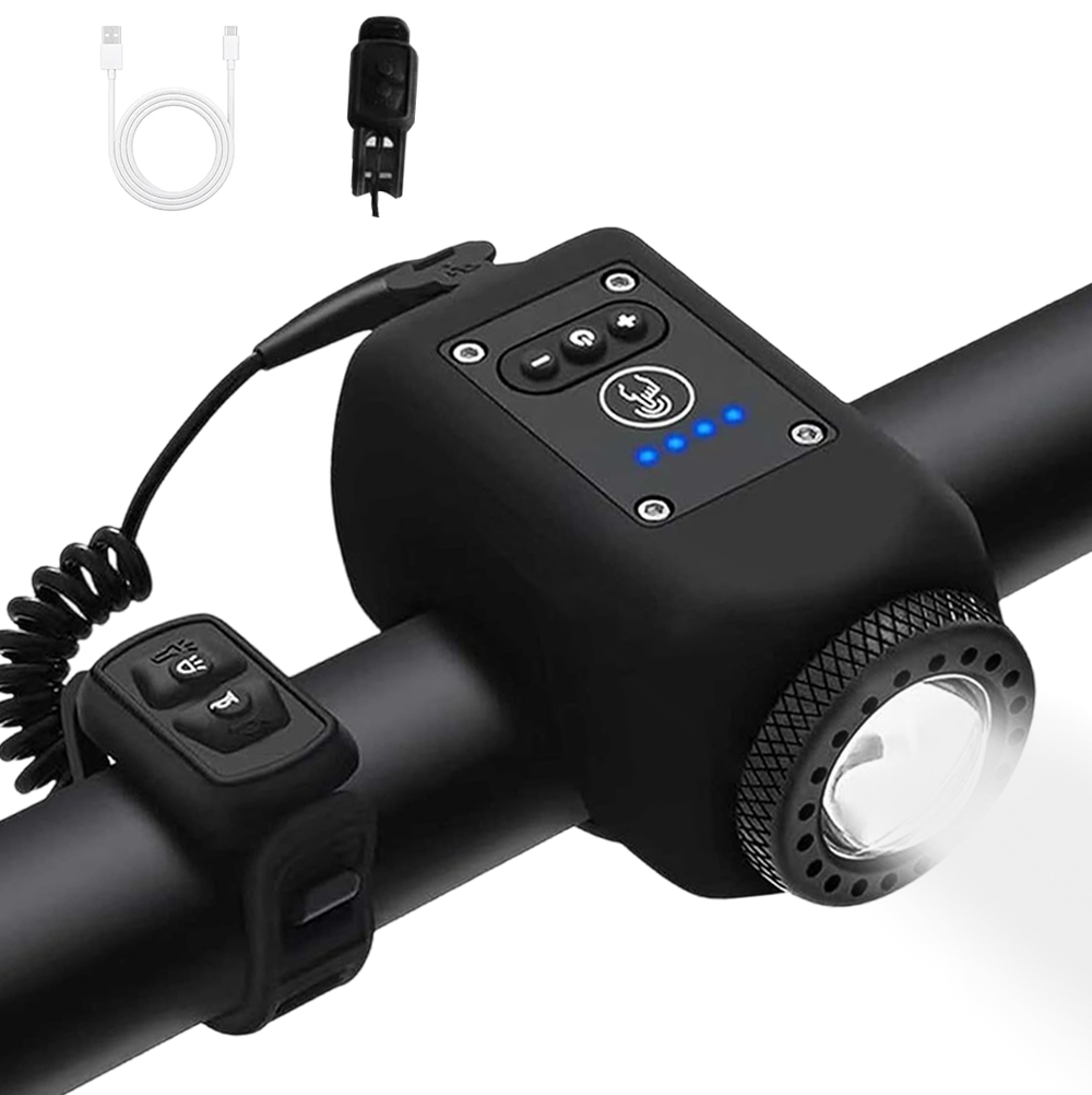 VibrantRide - 4-Mode LED Light with 110dB Bicycle Horn