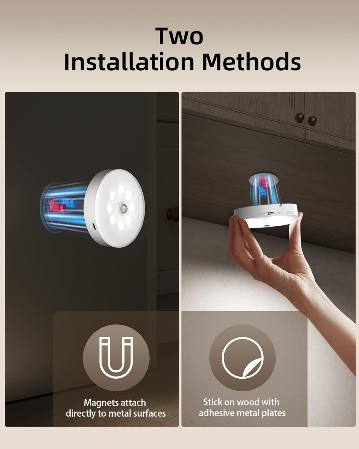 GlowStation – Magnetic Rechargeable Cabinet Light Set