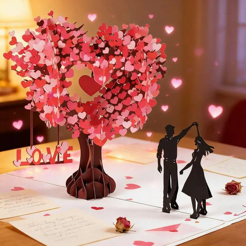 HeartsInBloom - Pop-Up Anniversary & Valentine’s Card