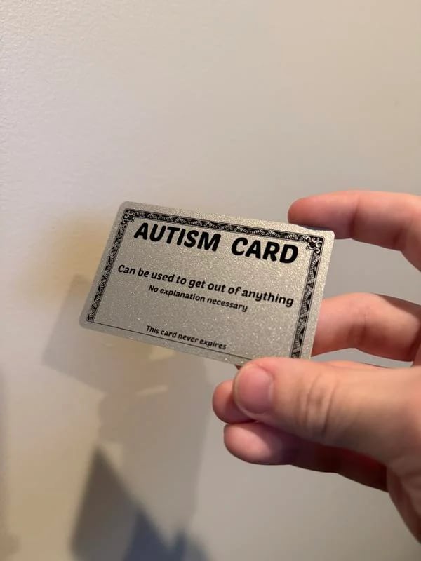 HonestMoment – Funny Autism Pass Card