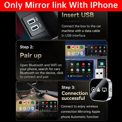 DriveSync – Wired to Wireless CarPlay Converter for iOS