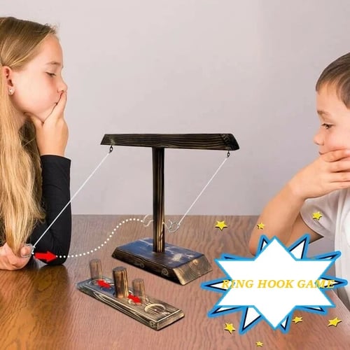 BrewToss – Fun Wooden Ring Hook Drinking Game