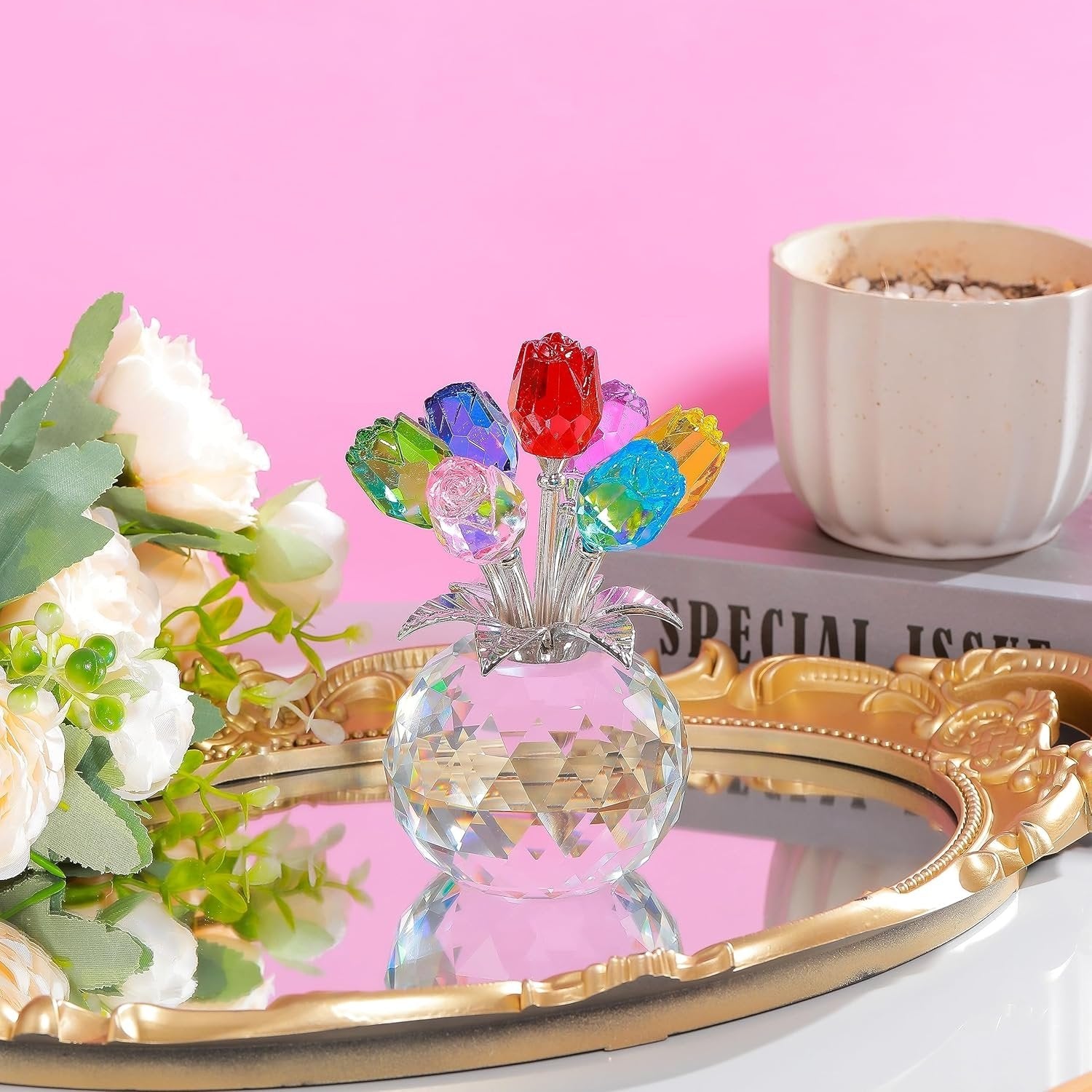 HeartfulGems - Crystal Flower Keepsake