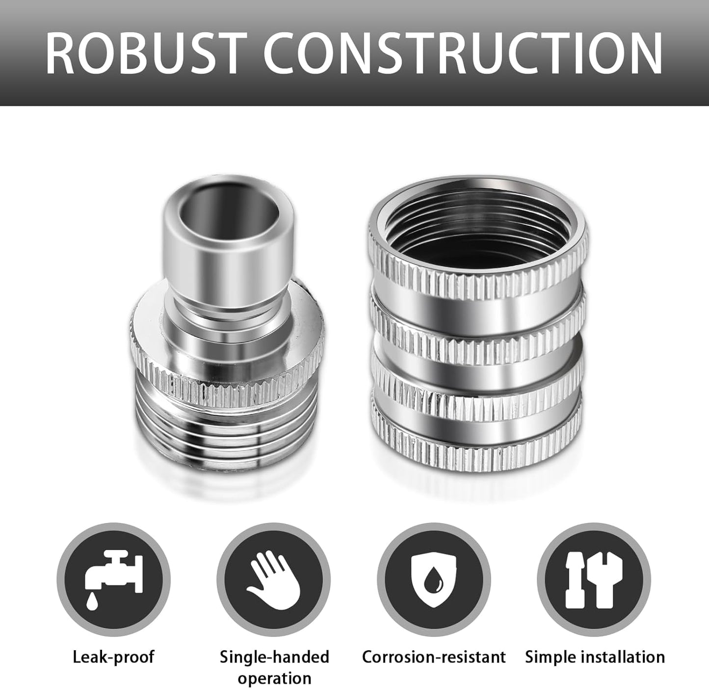 QuickFlow – Stainless Steel Hose Fittings Set
