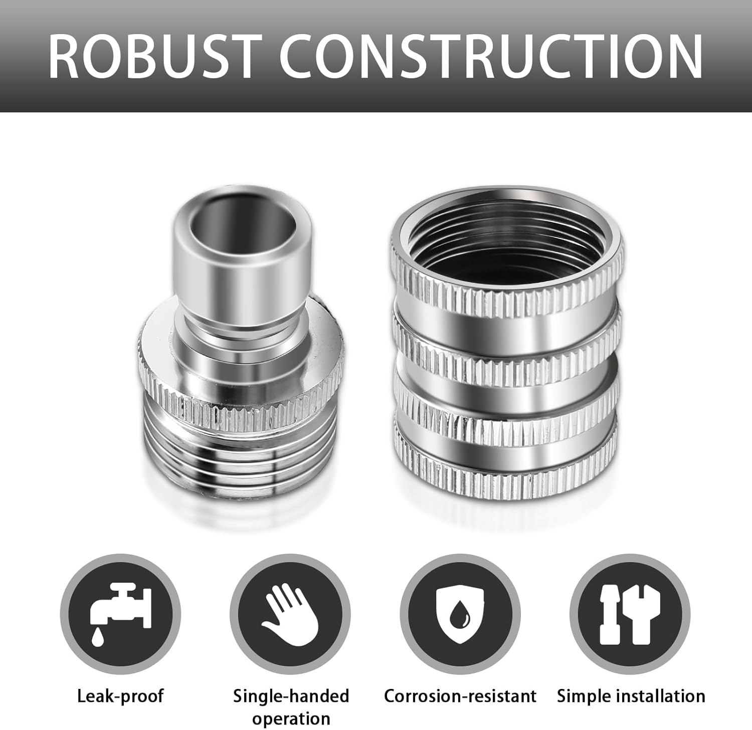 QuickFlow – Stainless Steel Hose Fittings Set